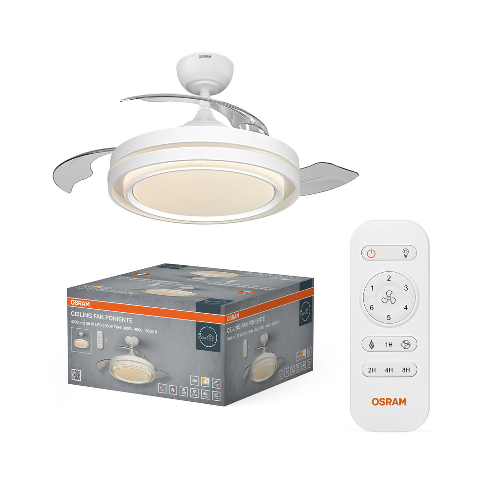 OSRAM LED Deckenventilator Poniente 1060mm 66W CCT