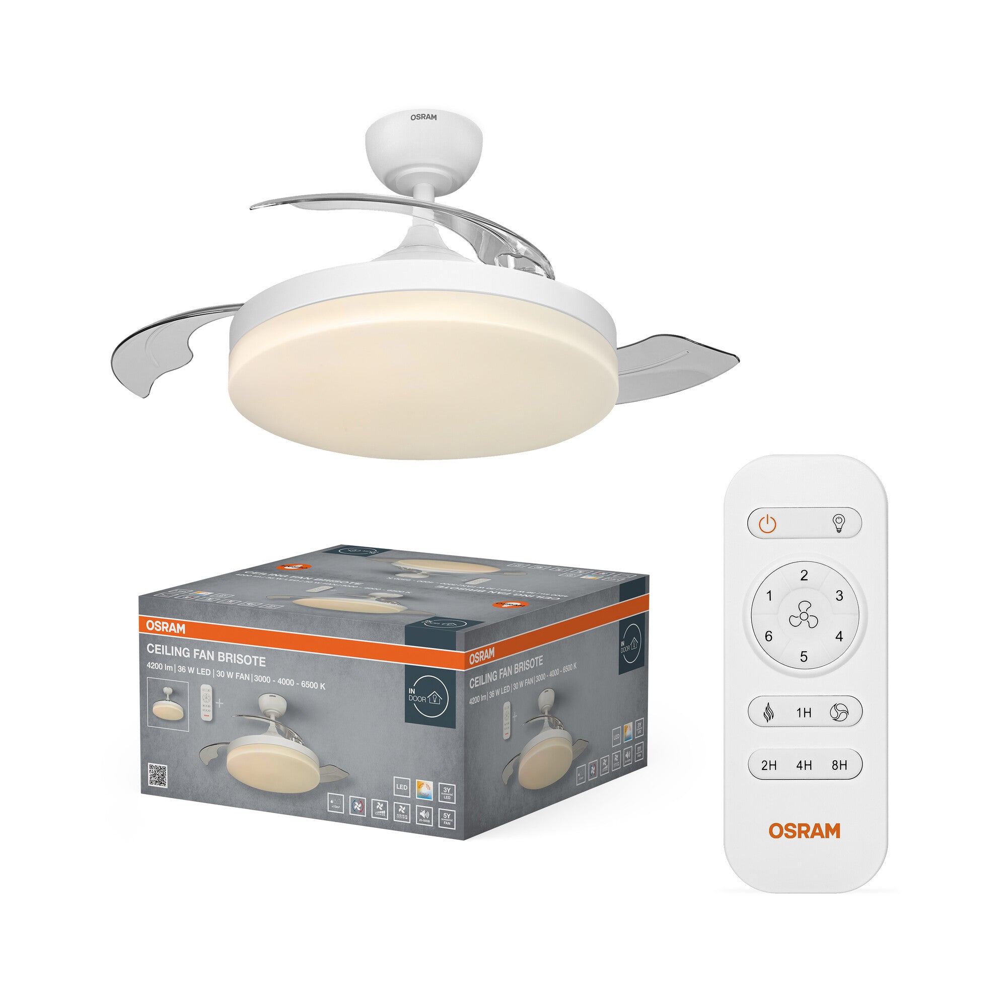 Plafondventilator Brisote 1060 mm 66 W CCT
