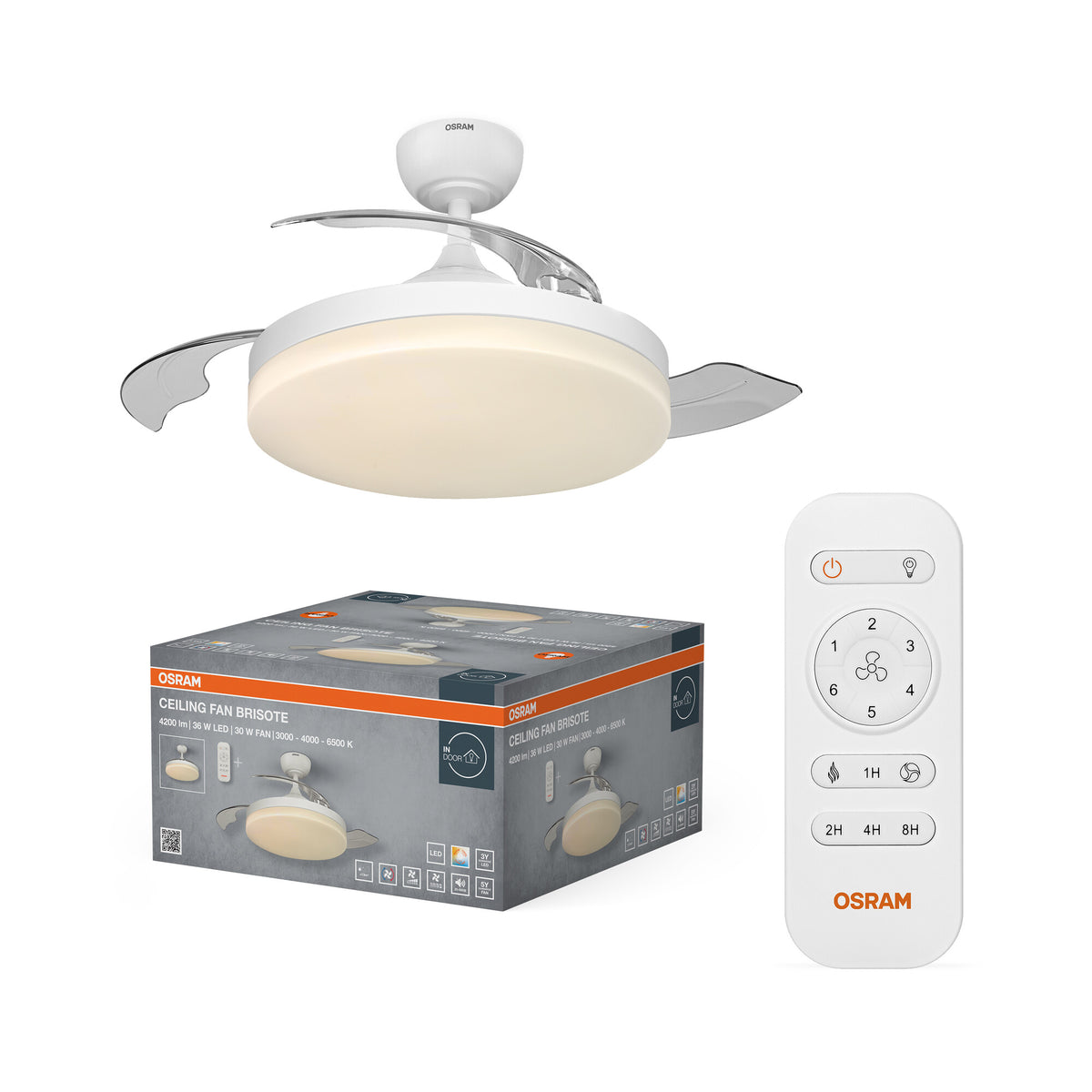 Plafondventilator Brisote 1060 mm 66 W CCT