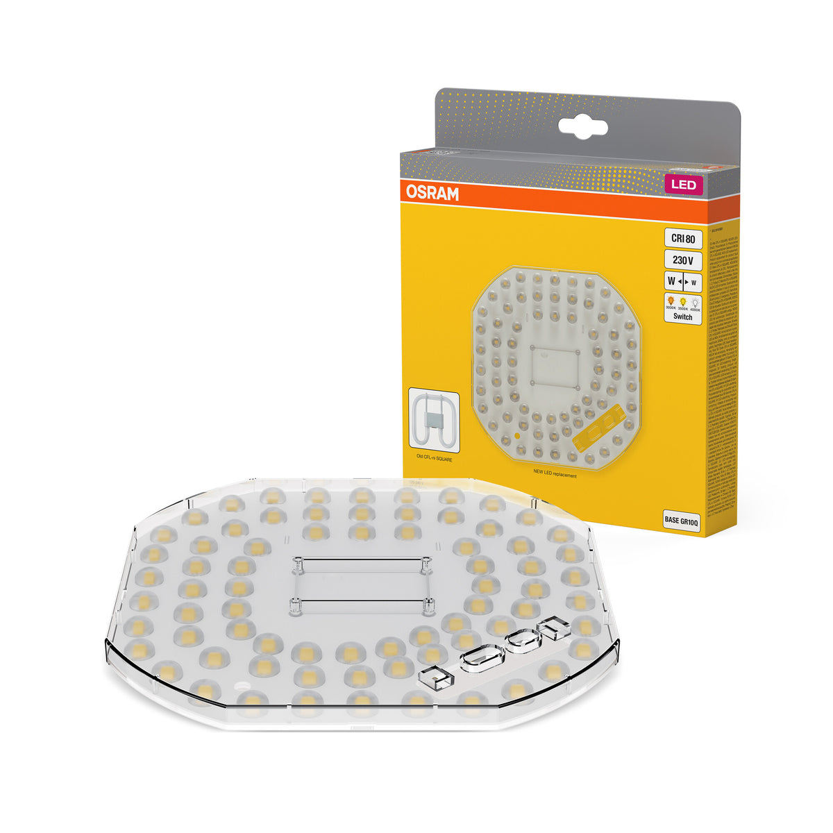 OSRAM DULUX LED SQ Kaltweiß 3000-3500 K 18 W 2250 lm
