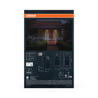 OSRAM ENDURA® Classic Cowbell buitenwandlamp IP65 met sensor E27 donkergrijs