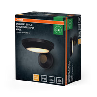 OSRAM ENDURA® Style Verstellbarer Spot Außenwandleuchte IP65 12W Dunkelgrau