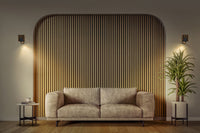 OSRAM LED Spot Acoustic Zwart/houtdecor, staal en grenenhout, 220-240 V, GU10, klemverbinding, 3-polig (L, N, PE)