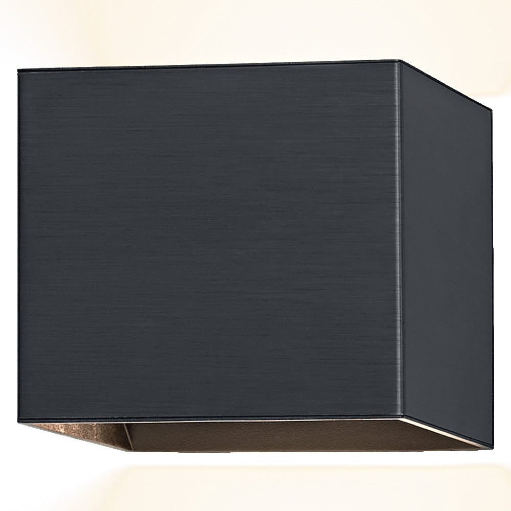 OSRAM Deckenleuchte Orbis Wall Square Schwarz 2er-Pack, 3000 K, Warmweiß, 90 lm, 4,2 W, Aluminium und Kunststoff