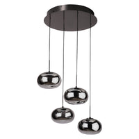 OSRAM DECOR Deckenleuchte Satellite Grau, 2400 K / 3500 K / 5000 K, Warmweiß, 340 lm, 23 W, 56 cm Durchmesser, Stahl