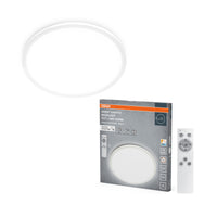 OSRAM ORBIS EASYFIX LED-plafondlamp met achtergrondverlichting 42 cm 22 W CCT + DIM afstandsbediening, wit
