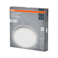 OSRAM ORBIS EASYFIX LED-plafondlamp met achtergrondverlichting 22 cm 14 W koudwit IP54 sensor, wit