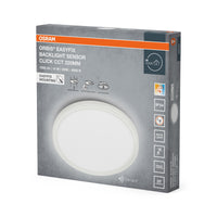 OSRAM ORBIS EASYFIX LED-plafondlamp met achtergrondverlichting 22 cm 14 W Click CCT IP54 sensor, wit