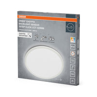 OSRAM ORBIS EASYFIX LED-plafondlamp met achtergrondverlichting 42 cm 22 W 3Step Click CCT-sensor IP54, wit