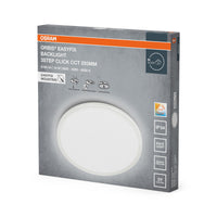 OSRAM ORBIS EASYFIX LED-plafondlamp met achtergrondverlichting 29,3 cm 18 W 3Step Click CCT IP54, wit