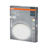 OSRAM EASYFIX LED-plafondlamp met achtergrondverlichting 22 cm 14 W CCT + DIM, afstandsbediening, wit