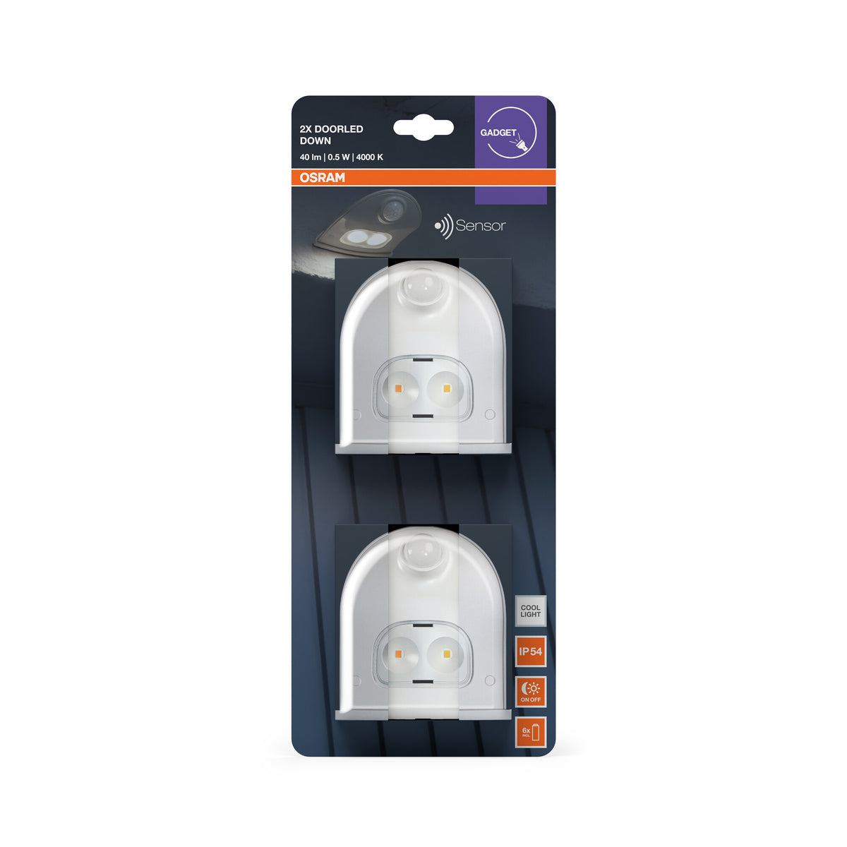 OSRAM Leuchte Weiß, Kaltweiß, 4000 K, 0,95 W, 40 lm