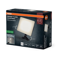 OSRAM ENDURA Flood verstelbare LED-schijnwerper, 50 W, 4250 lm, 4000 K koudwit, zwart, aluminium, zwenkbaar, IP65