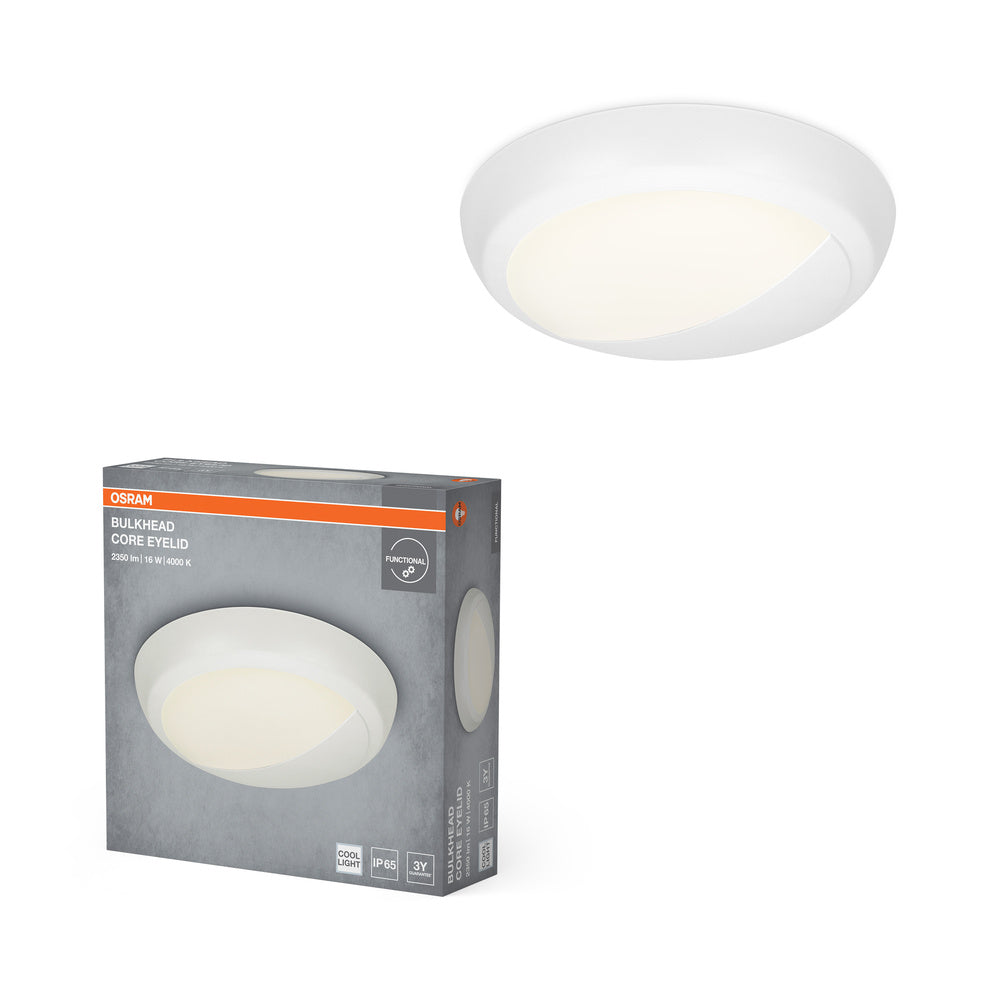 OSRAM LED BULKHEAD CORE EYELID Deckenleuchte, 16W, 4000K, Kaltweiß, Weiß