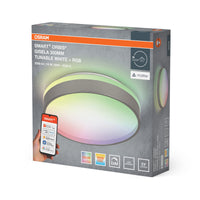 OSRAM SMART+ Matter plafondlamp Ceiling Zilver, 3000-6500, RGBTW, 1000 lm, 16 W, diameter 30 cm