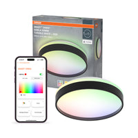 OSRAM SMART+ Matter plafondlamp Ceiling Zwart, 3000-6500, RGBTW, 1000 lm, 16 W, diameter 30 cm