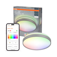 OSRAM SMART+ Matter plafondlamp Ceiling Zilver, 3000-6500, RGBTW, 1500 lm, 24 W, diameter 38,5 cm