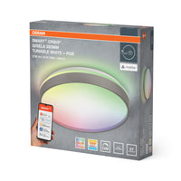 OSRAM SMART+ Matter plafondlamp Ceiling Zilver, 3000-6500, RGBTW, 1500 lm, 24 W, diameter 38,5 cm