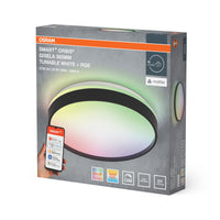 OSRAM SMART+ Matter plafondlamp Ceiling Zwart, 3000-6500, RGBTW, 1500 lm, 24 W, diameter 38,5 cm