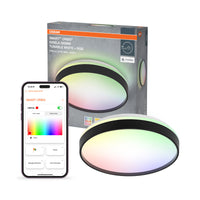 OSRAM SMART+ Matter plafondlamp Ceiling Zwart, 3000-6500, RGBTW, 1500 lm, 24 W, diameter 38,5 cm