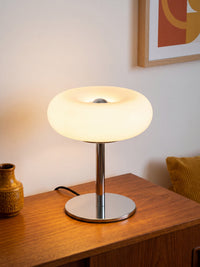 OSRAM DECOR Tischleuchte Lunea Weiß, 2700, Warmweiß, 580 lm, 8 W, 20 cm ⌀, Stahl, 25.000 h Lebensdauer, 220-240 V, IP20