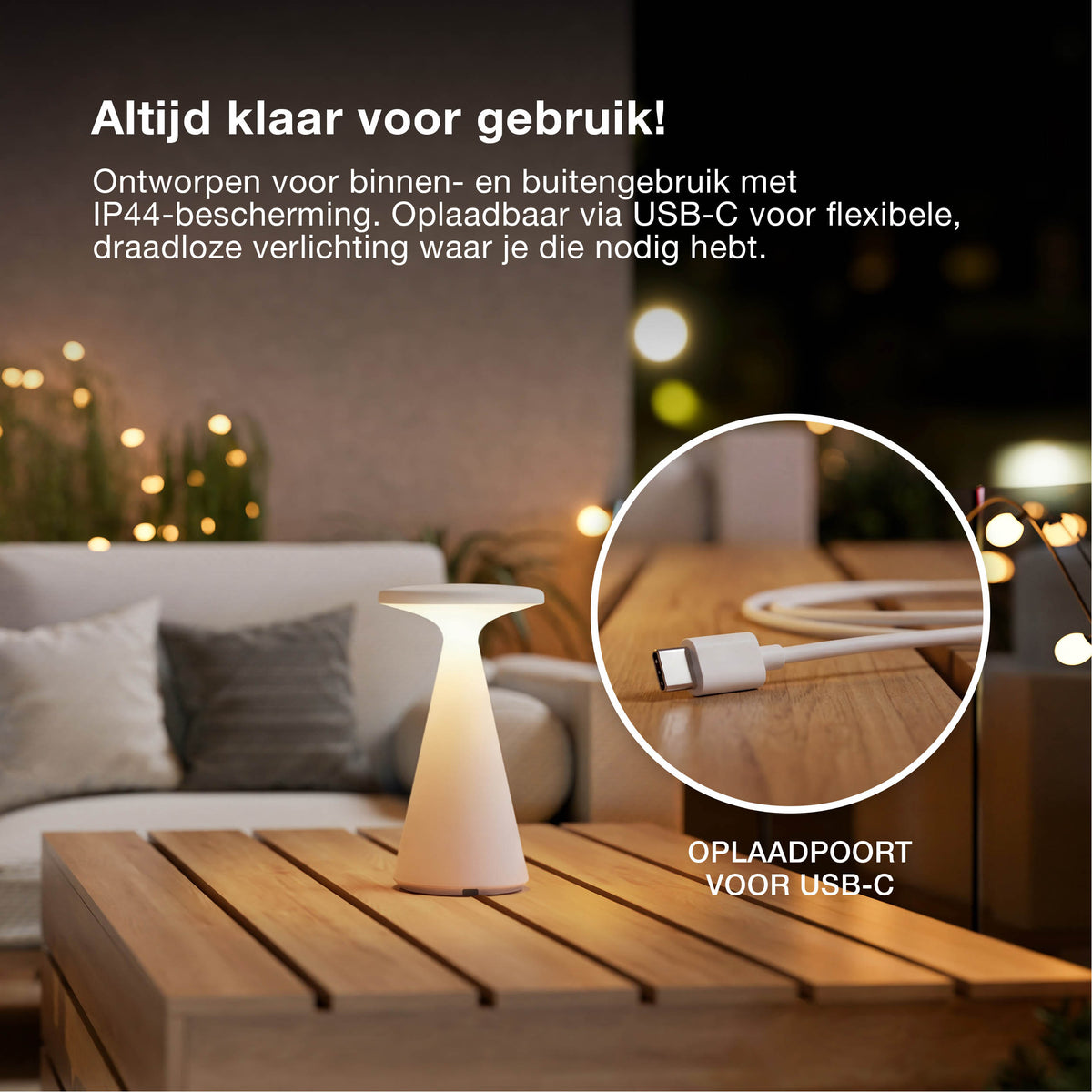 OSRAM Smart Bluetooth Tischleuchte, dimmbar per App, Weiß, ABS-Gehäuse, IP44 spritzwassergeschützt