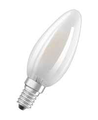 OSRAM LED CLASSIC B ENERGY EFFICIENCY C DIM in B-Form, LED-Lampe, Bleifreies Glas, Matt, 2,9 W, (ex 40 W), 470 lm, Warmweiß, 2700 K, Dimmbar, 50000 h, CRI 80