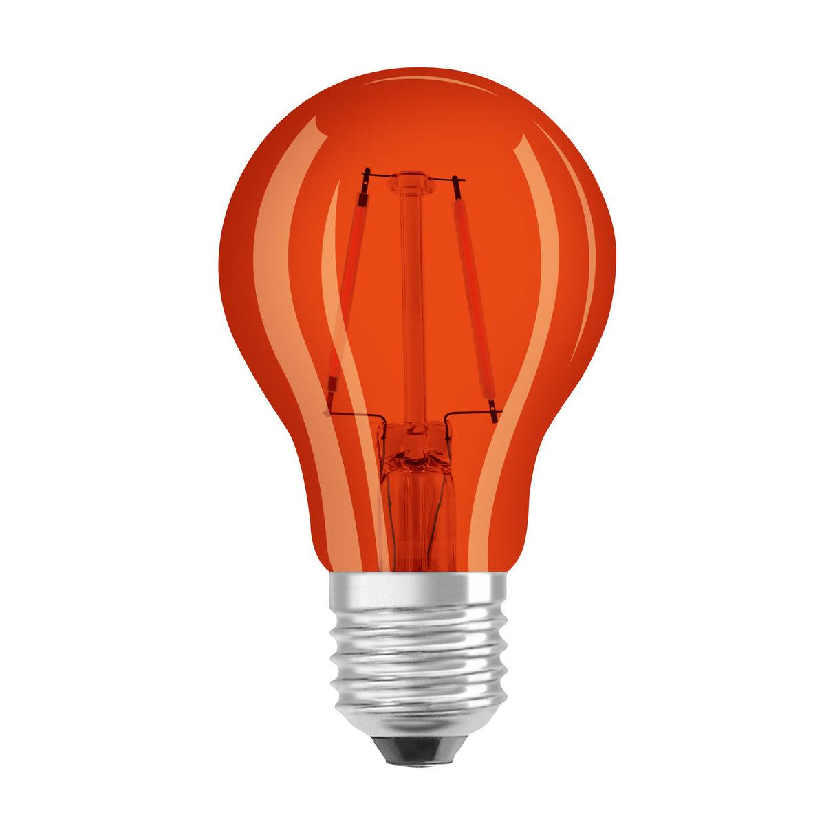 OSRAM LED Lampe LED STAR DÉCOR CLASSIC A 2.5W 515 Orange E27, 160 lm, 1500 K, Orange-LEDVANCE Shop