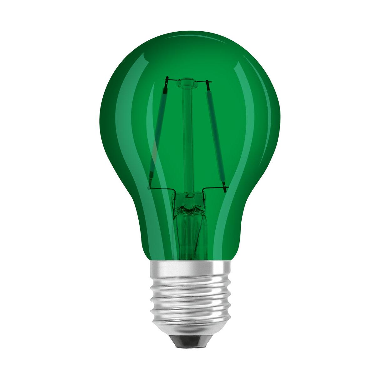 OSRAM LED Lampe LED STAR DÉCOR CLASSIC A 2.5W 175 Green E27, 45 lm, 7500 K, Grün-LEDVANCE Shop