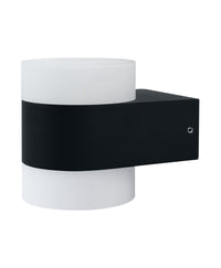 OSRAM UpDown Puck LED-wandlamp, warmwit 3000 K, buitenlamp, 13 W, licht naar boven en beneden, IP44, 980 lm, gegoten aluminium, grijs
