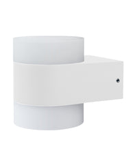 OSRAM UpDown Puck LED-wandlamp, warmwit 3000 K, buitenlamp, 13 W, licht naar boven en beneden, IP44, 980 lm, gegoten aluminium, wit