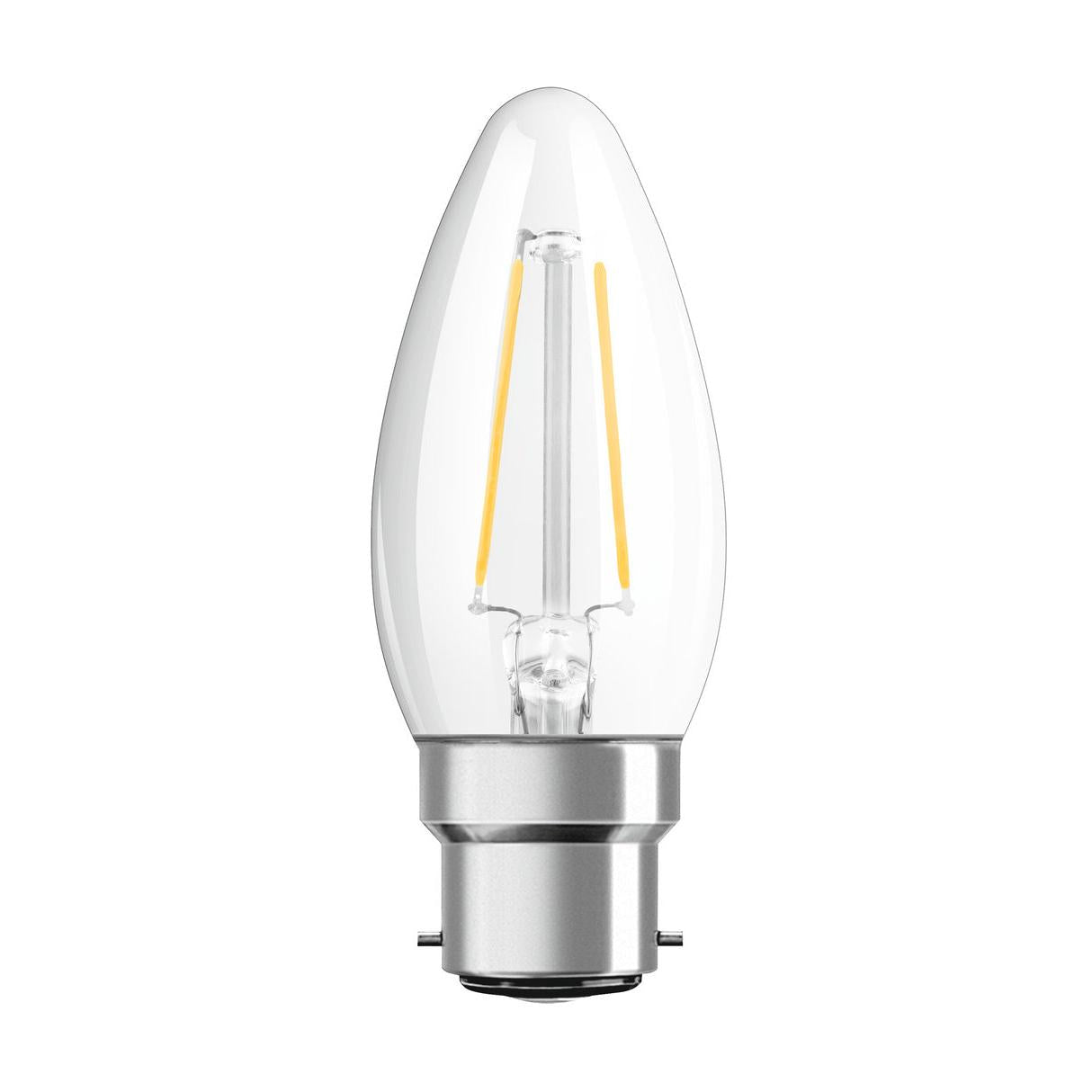 OSRAM LED Lampe LED Retrofit CLASSIC B 2.5W 827 Clear B22d, 250 lm, 2700 K, Warmweiß-LEDVANCE Shop