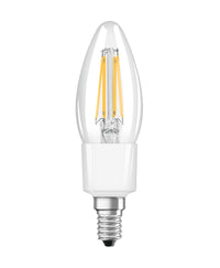 LEDVANCE SMART+ WiFi Filament Candle dimbaar, LED-lamp, loodvrij glas, helder, 4 W, (ex 40 W), 470 lm, warmwit, 2700 K, wifi, compatibel met smart speakers, dimbaar