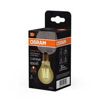 OSRAM VINTAGE 1906® LED Lampe LED CLASSIC A 6.5W 824 Gold E27, 650 lm, 2400 K, Warm Comfort Light-LEDVANCE Shop