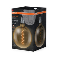 OSRAM VINTAGE 1906® LED Lampe LED CLASSIC Globe Dimmable 4W 820 Gold E27 Silver Socket, 300 lm, 2000 K, Warm Comfort Light-LEDVANCE Shop