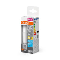 OSRAM LED Lampe LED STAR STICK 8.5W 827 Frosted E27 Kaltweiß, 806 lm, 2700 K, Warmweiß-LEDVANCE Shop