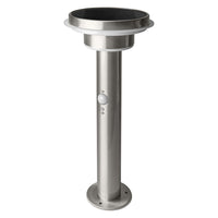 OSRAM ENDURA® Style Circle Double Solar Sockel LED Wegeleuchte mit Sensor 6W / 3000K Silber