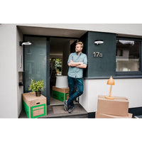 OSRAM ENDURA® Stijl Enkele Ronde Solar LED Wandlamp met Sensor 6W / 3000K Warm Wit