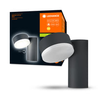 LEDVANCE ENDURA® STYLE SPOT ROUND Wandleuchte 8W Dark Gray, 440 lm, 3000 K, Warmweiß-LEDVANCE Shop