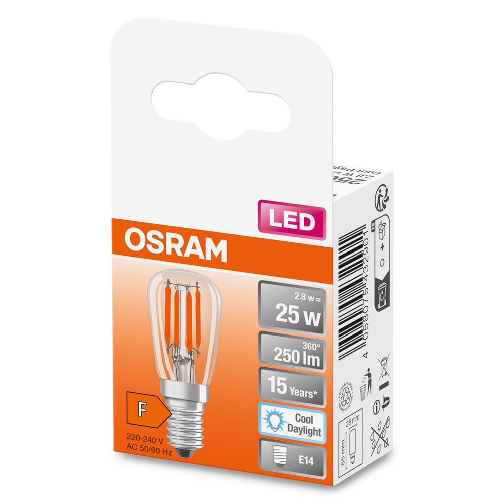 OSRAM LED Lampe LED SPECIAL T26 2.8W 865 Clear E14, 250 lm, 6500 K, Kaltes Tageslicht-LEDVANCE Shop