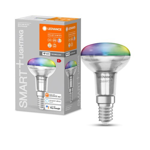LEDVANCE Wifi SMART+ SPOT CONCENTRA RGBW Multicolor R50 (ex 40W) 3W / 2700-6500KE14-Leuchtmittel-LEDVANCE Shop