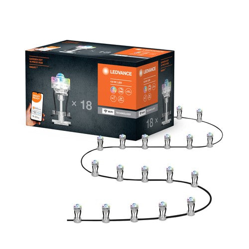 LEDVANCE Wifi SMART+ Outdoor Garden Dot Mini LED Gartenleuchte RGB mehrfarbig 18er-Lichtbänder & Stripes-LEDVANCE Shop
