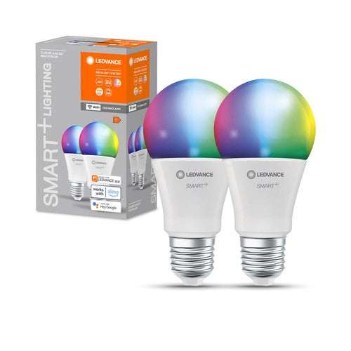 LEDVANCE SMART+ WIFI LED-Lampe, gefrostet, 9W, 806lm, 2-Pack-Leuchtmittel-LEDVANCE Shop