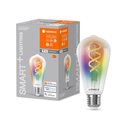 LEDVANCE SMART+ WIFI LED-Lampe, Weißglas, 4,8W, 470lm, E27-Leuchtmittel-LEDVANCE Shop