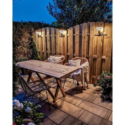 LEDVANCE ENDURA® STYLE SOLAR DOUBLE CIRCLE Wall Double Circle 6W BK-Wandleuchten-LEDVANCE Shop