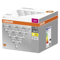 OSRAM LED Base LED-Spot Lampe (ex 50W) 4,3W / 2700K GU10 10er , Warmweiß-Leuchtmittel-LEDVANCE Shop