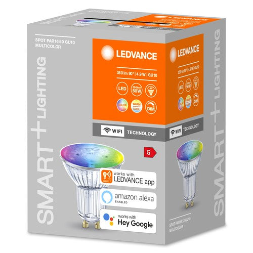 LEDVANCE Wifi SMART+ LED Lampe Spot RGBW mehrfarbig (ex 32W) 5W / 2700-6500K GU10-Leuchtmittel-LEDVANCE Shop