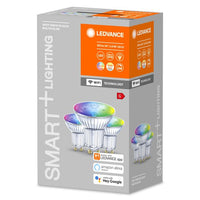 LEDVANCE Wifi SMART+ LED Lampe Spot RGBW mehrfarbig (ex 32W) 5W / 2700-6500K GU10 3er-Leuchtmittel-LEDVANCE Shop