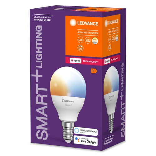 LEDVANCE ZigBee SMART+ Miniballform P40 Tunable White 2700 - 6500K E14-Leuchtmittel-LEDVANCE Shop