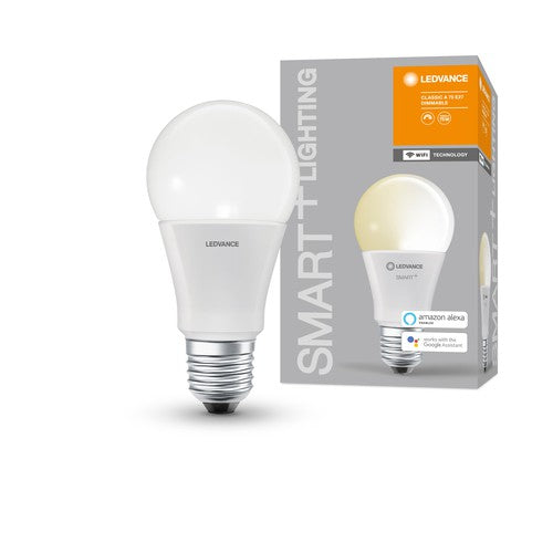 LEDVANCE Wifi SMART+ Classic LED Lampe dimmbar (ex 75W) 9,5W / 2700K Warmweiß E27-Leuchtmittel-LEDVANCE Shop